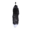 ALIVE FOX TAIL PLUG S BLACK & WHITE -