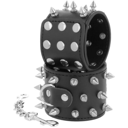 DARKNESS HANDCUFFS W. SPIKES -