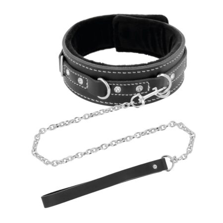 DARKNESS FURRY COLLAR W. LEASH -