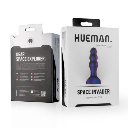 HUEMAN - SPACE INVADER VIBRATING BUTT PLUG -