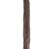 DR. SKIN 14INCH CHOCOLATE DOUBLE DILDO -