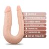 DR. SKIN SILICONE 12INCH VANILLA DOUBLE DONG -