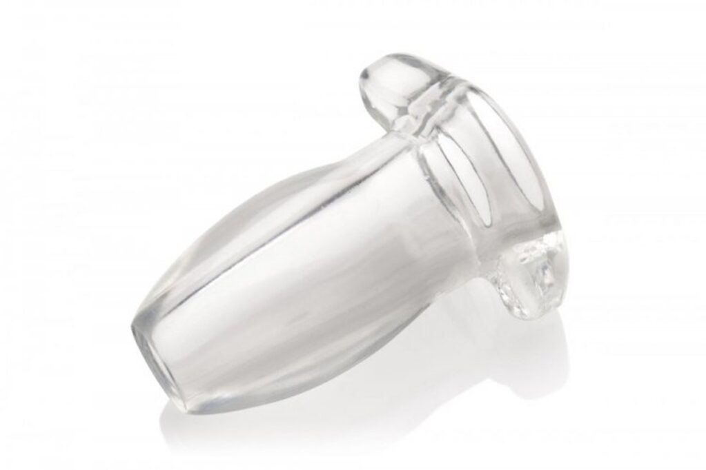 PEEPHOLE CLEAR HOLLOW ANAL PLUG -