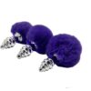 ALIVE TWIST METAL FLUFFY PLUG L DARK PURPLE -