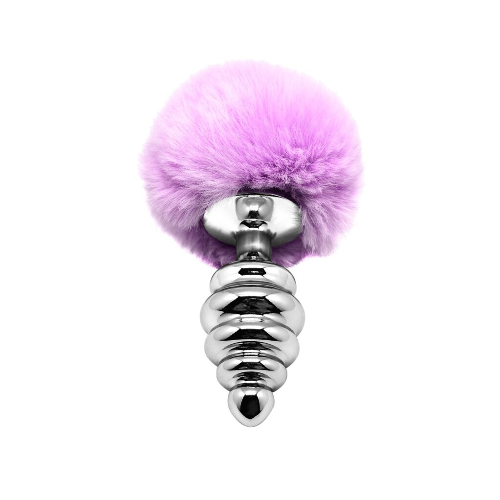 ALIVE TWIST METAL FLUFFY PLUG L PURPLE -