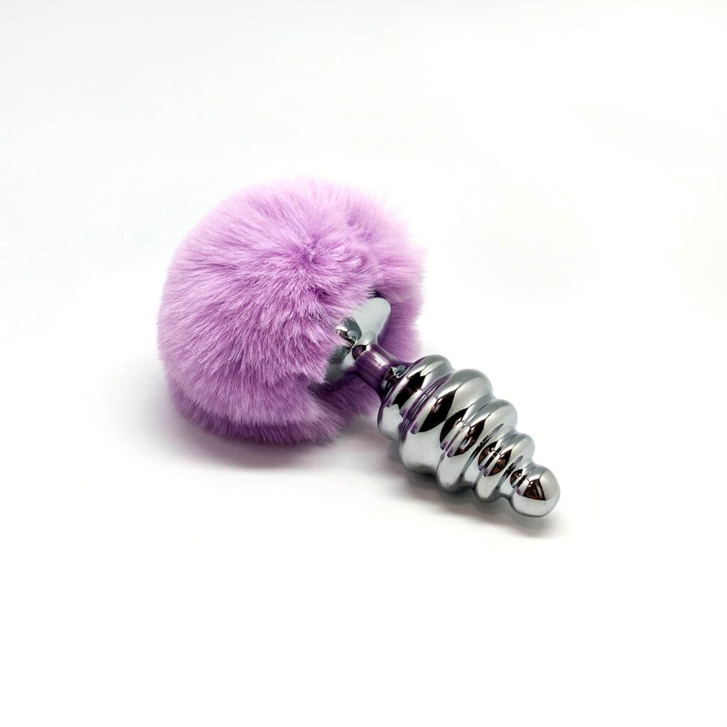 ALIVE TWIST METAL FLUFFY PLUG L PURPLE -