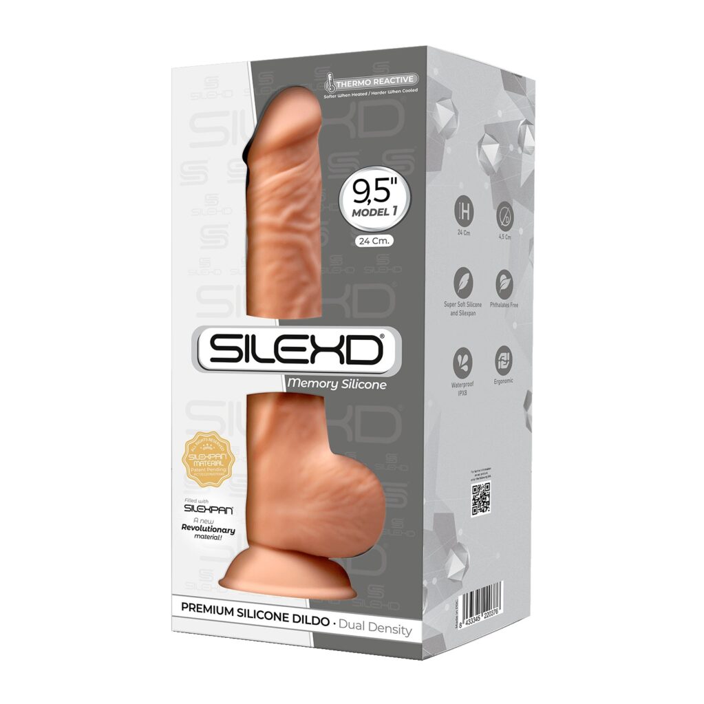 SILEXD DILDO 9.5INCH FLESH MODEL 1 -