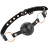 BEGME BLACK BALL GAG VEGAN LEATHER -