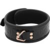 BEGME BLACK COLLAR VEGAN LEATHER -