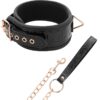 BEGME BLACK COLLAR VEGAN LEATHER -