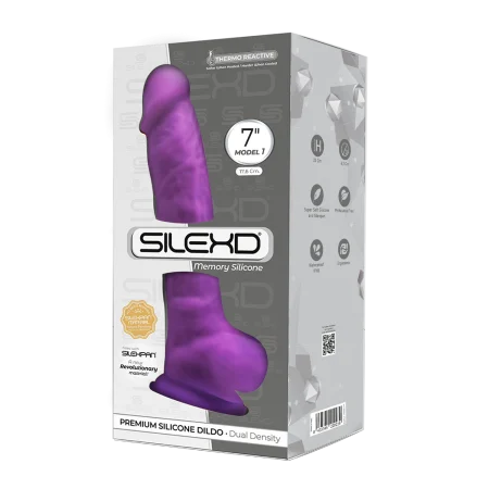 SILEXD DILDO Model 1 7" Purple