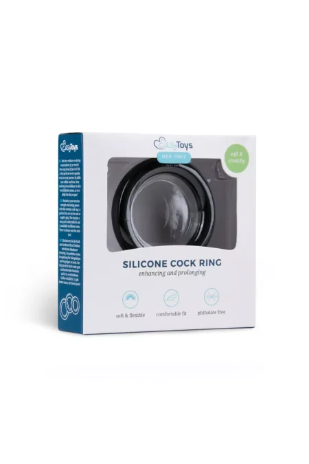 E.T. SILICONE COCK RING L BLACK