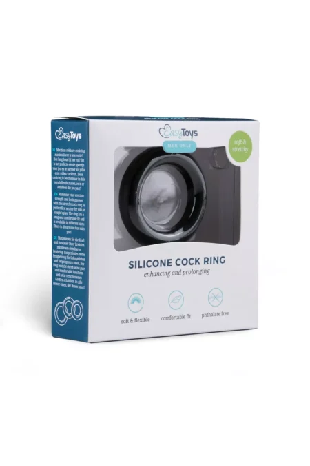 E.T. SILICONE COCK RING S BLACK