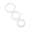 Trinity Silicone Cock Rings - clear