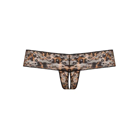 Underneath Gigi Crotchless Thong Leopard