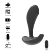 BLACK&SILVER - DWAYNE ANAL PLUG SILICONE REMOTE CONTROL