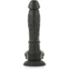 COCK MILLER SILICONE DENSITY COCKSIL ARTICULABLE BLACK 19.5 CM