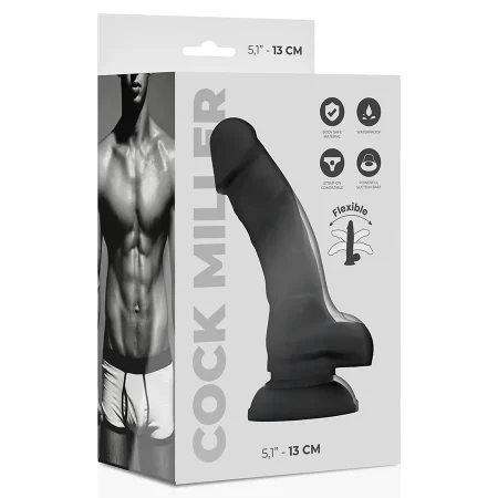 COCK MILLER SILICONE DENSITY COCKSIL ARTICULABLE BLACK 13 CM