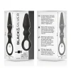 BLACK&SILVER - OZZY POWERFUL SILICONE ANAL PLUG