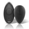 BLACK&SILVER - PRESTON RECHARGEABLE SILICONE VIBRATOR PANTIE BLACK