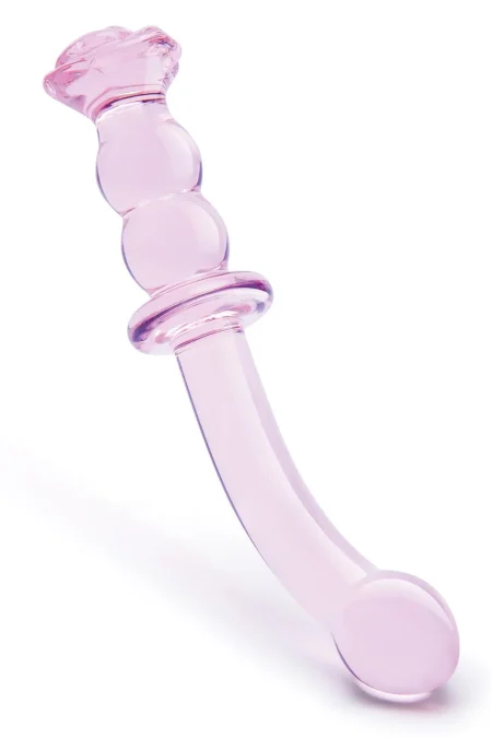 GLAZE GLASS ROSEBUD G-SPOT DILDO