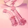 GLAZE GLASS ROSEBUD G-SPOT DILDO