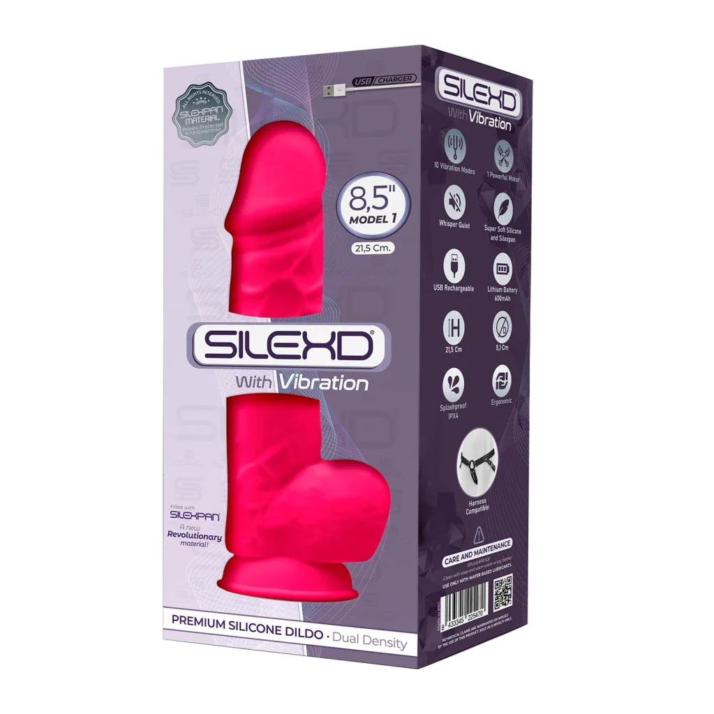 SILEXD PINK VIBRATOR 8.5INCH MODEL1