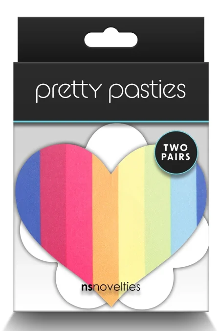 Pretty Pasties - Pride Heart & Flower - 2 Pair NS NOVELTIES