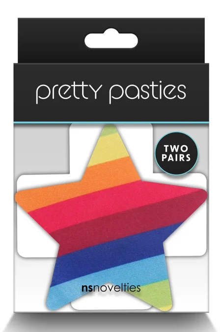 Pretty Pasties - Pride Cross & Star - 2 Pair NS NOVELTIES