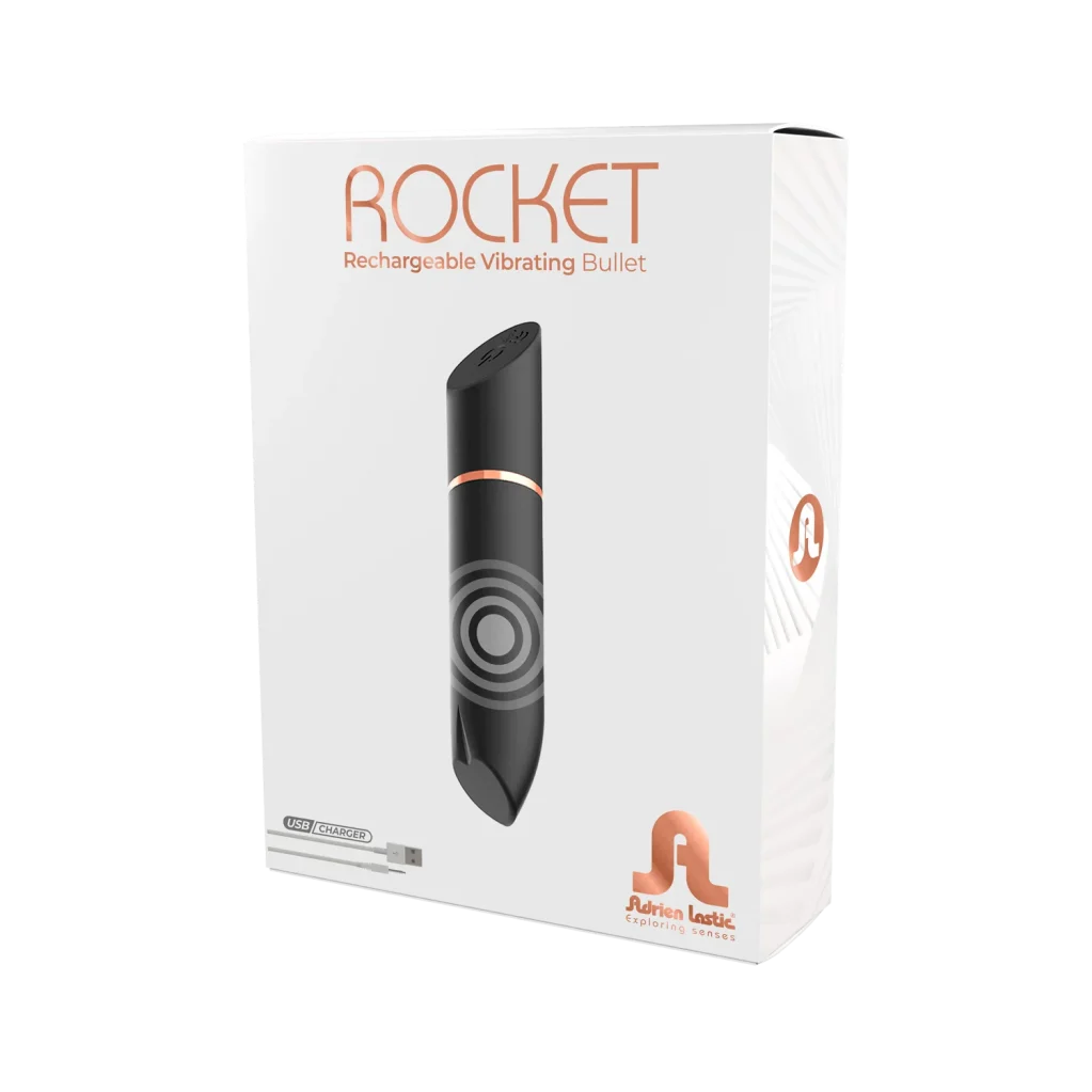 ADRIENLASTIC ROCKET BLACK RECHARGEABLE BULLET