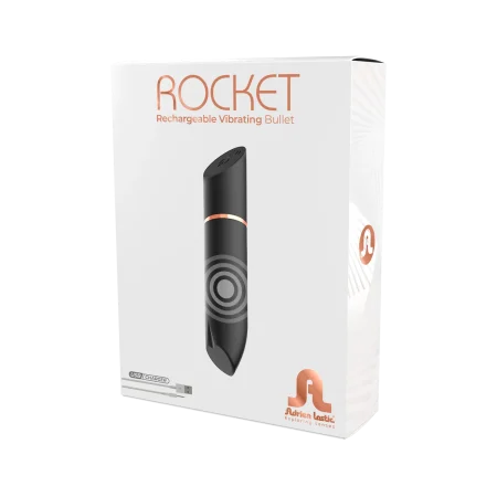 ADRIENLASTIC ROCKET BLACK RECHARGEABLE BULLET