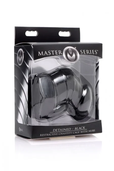 Detained - Black Restrictive Chastity Cage