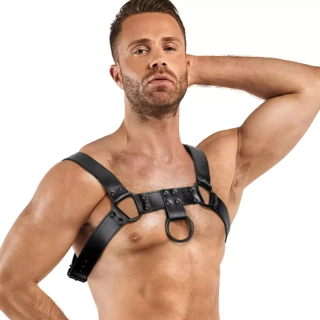 Bruno Bondage Harness Black - Bedroom Fantasies