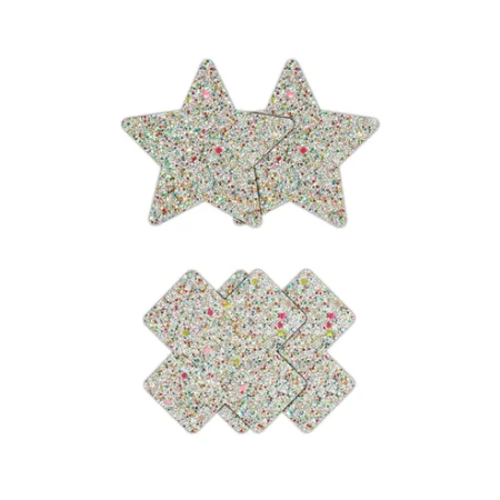 Pretty Pasties - Star & Cross - 2 Pair NS NOVELTIES