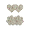 Pretty Pasties - Heart & Flower GLOW - 2 Pair NS NOVELTIES