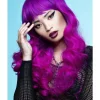 Manic Panic® Fuchsia Passion™ Siren Wig, Long Curled Ends with Fringe, Heat Styleable