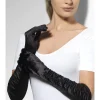 Temptress Gloves, Black, Long