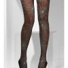 Tights, Black, Spiderweb Print