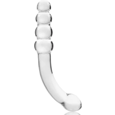 NEBULA SERIES BY IBIZA - MODEL 14 DILDO BOROSILICATE GLASS 18.5 X 3 CM CLEAR