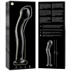 NEBULA SERIES BY IBIZA - MODEL 18 DILDO BOROSILICATE GLASS 18.5 X 3.5 CM CLEAR