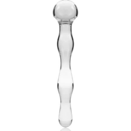 NEBULA SERIES BY IBIZA - MODEL 13 DILDO BOROSILICATE GLASS 18 X 3.5 CM CLEAR