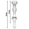 NEBULA SERIES BY IBIZA - MODEL 13 DILDO BOROSILICATE GLASS 18 X 3.5 CM CLEAR