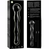 NEBULA SERIES BY IBIZA - MODEL 13 DILDO BOROSILICATE GLASS 18 X 3.5 CM CLEAR