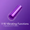 Kool Vibes By Blush® | Discreet & Travel-Friendly Mini Bullet Vibrator - 10 Vibration Modes Clitoral Stimulator - Grape