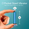 Kool Vibes By Blush® | Discreet & Travel-Friendly Mini Bullet Vibrator - 10 Vibration Modes Clitoral Stimulator - Blueberry