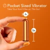 Kool Vibes By Blush® | Discreet & Travel-Friendly Mini Bullet Vibrator - 10 Vibration Modes Clitoral Stimulator - Tangerine