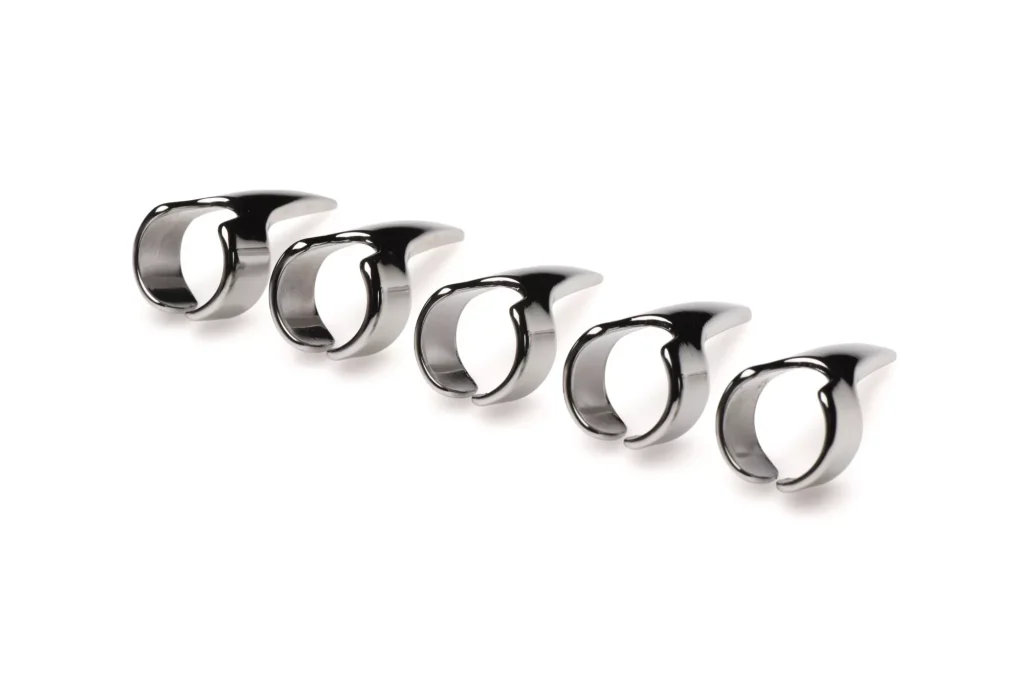 Five-Piece Sensation Claw Rings - Silver