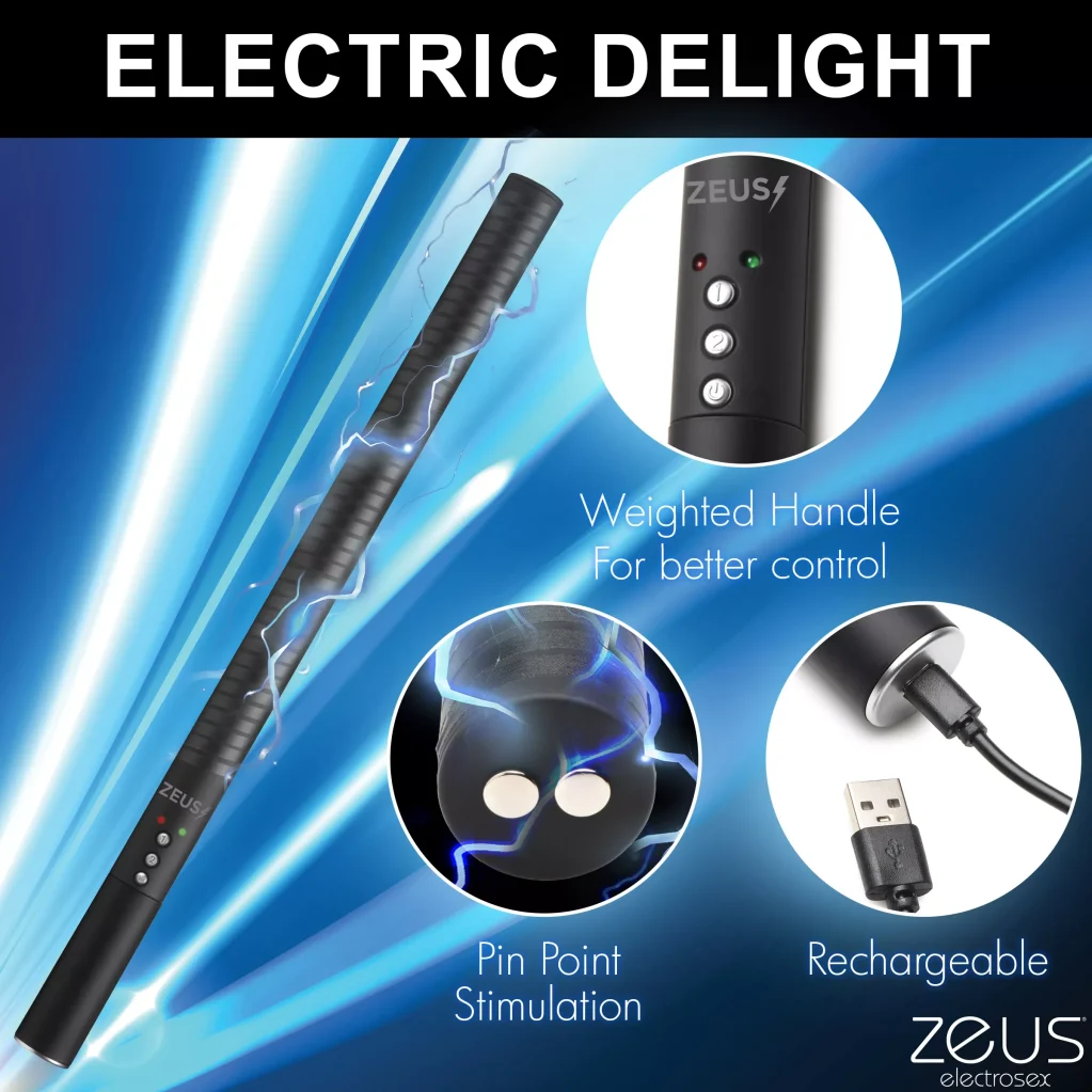 E-Stim Baton - Zeus Electrosex