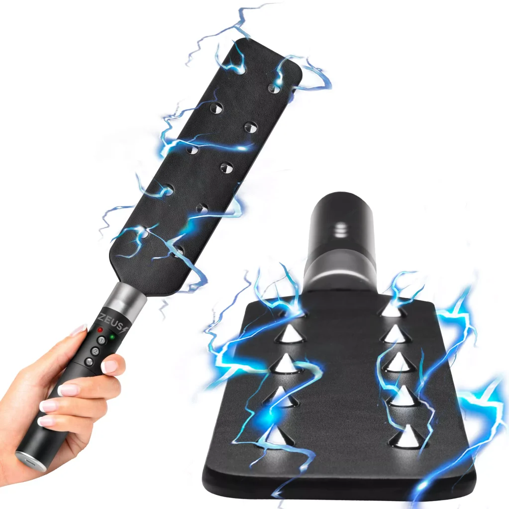 E-Stim Spiked Paddle - Zeus Electrosex