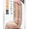 Ομοίωμα πέους DR SKIN Mr. D 8.5 Inch Dildo with Balls Beige